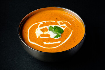 lentil cream soup with coconut milk