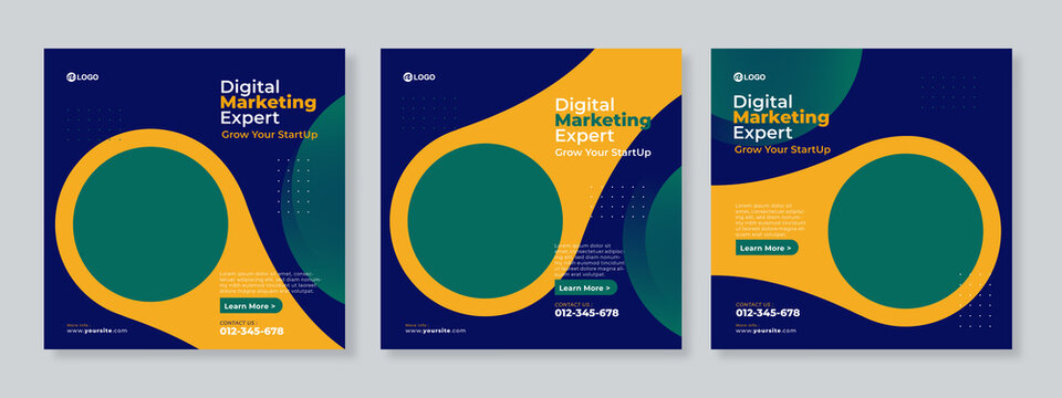 Digital marketing agency and corporate social media post template