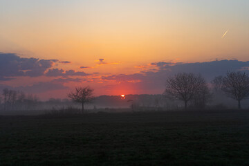 Fototapeta na wymiar Beautiful Sunset in the Morning