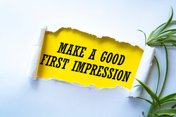 Motivational advice Make A Good First Impression.
