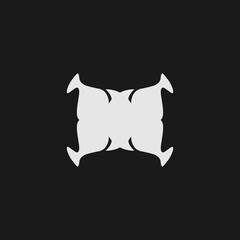 Pillow flat icon. Simple style bedroom furniture company poster design background symbol. Logo design element. T-shirt printing. Vector for sticker.