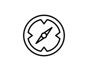 Compass line icon