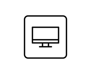 Computer line icon