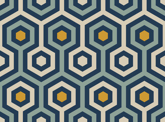 Seamless geometric pattern. Template for fabric or wrapping paper. Textile design. Modern textile. Stylish background for cards. Olive color, beige. Ornament for tiles. Fashion. Contemporary fabrics.