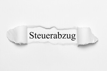 Steuerabzug 