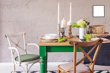 dining room and interior design designed for home office hotel