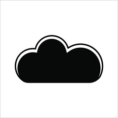 Cloud icon vector for web and mobile app. cloud sign and symbol