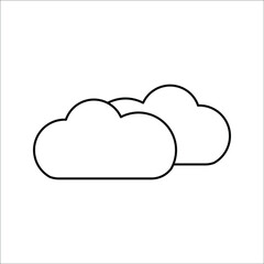 Cloud icon vector for web and mobile app. cloud sign and symbol