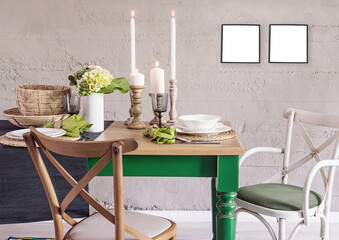 dining room and interior design designed for home office hotel