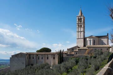 Fototapeta na wymiar Basilica di Santa Chiara in Assisi, Umbria