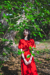 Fototapeta premium 自然の中の女性