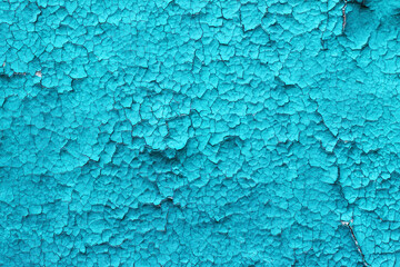 Texture background of old wooden board with peeling paint