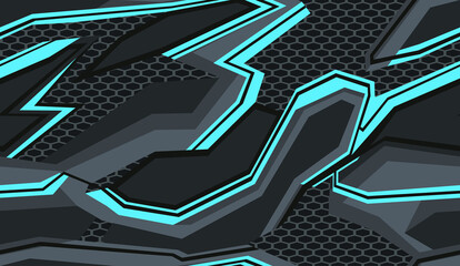 Seamless geometric pattern. Digital geometric camouflage from spots. Racing background. Print vinyl and decal. Vector illustration