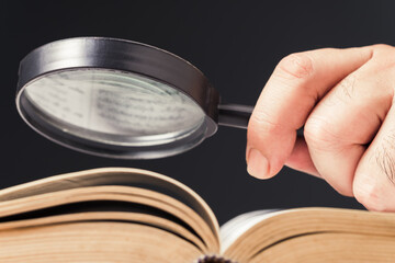 Magnifying on Opened Book