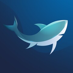 Art & Illustration sharks emblem icon vector stylized