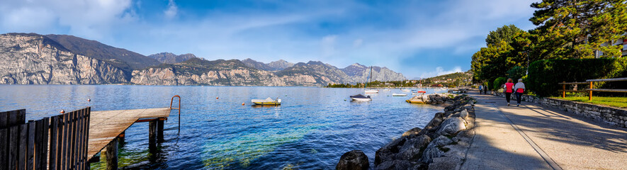 Fototapeta na wymiar Malcesine, Lago di Garda, Italy