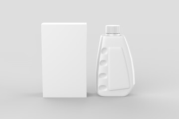 Engine oil canister isolated on white background. 3d illustration