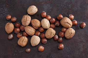 Walnuts and hazelnuts