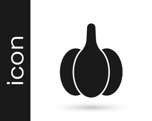 Black Garlic icon isolated on white background. Vector