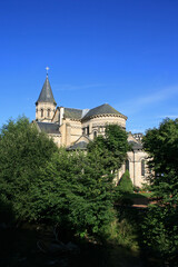 Fototapeta na wymiar saint-joseph church in la bourboule in auvergne (france)
