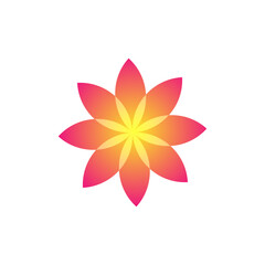 Fototapeta premium Water lily Lotus logo Flower logo - beauty spa flower symbol wellness health meditation beauty luxury natural fitness yoga lifestyle treatment petals salon organic calming cosmetics 