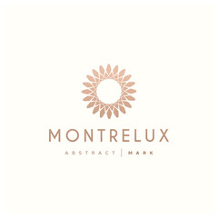 Water lily Lotus logo Flower logo - beauty spa flower symbol wellness health meditation beauty luxury natural fitness yoga lifestyle treatment petals salon organic calming cosmetics