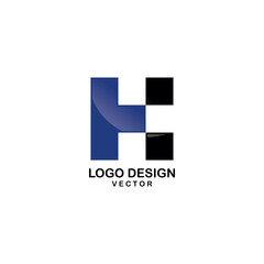 Modern Abstract H Symbol Logo Design