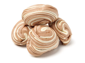 closeup of some mantou, a kind of chinese bread, on a white background