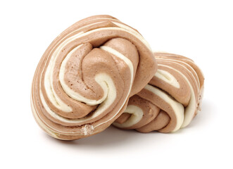 closeup of some mantou, a kind of chinese bread, on a white background