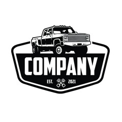 Dually Truck Logo Lifted Vector Isolated © Rajadigital Desain