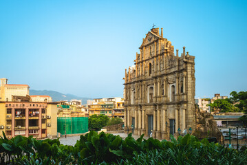 Ruins of St. Paul in Macau, Macao, China. unesco heritage site