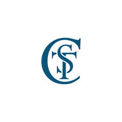 STC letter logo design vector template 