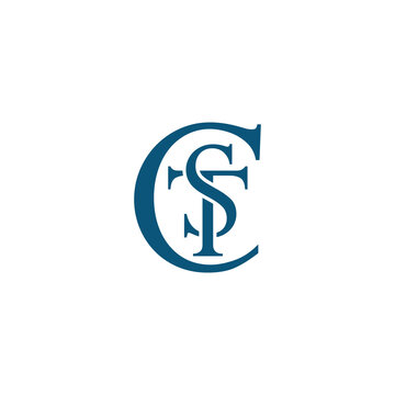 STC letter logo design vector template 