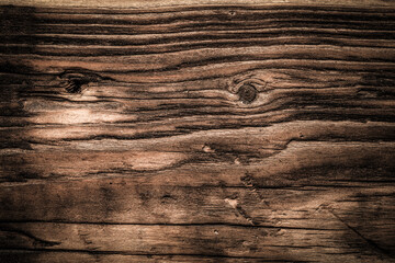 Empty wooden background for free creativity. Toned
