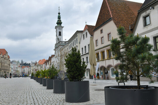 Stadtplatz von Steyr, &Ouml;sterreich, Europa - Town square of Steyr, Austria, Europe