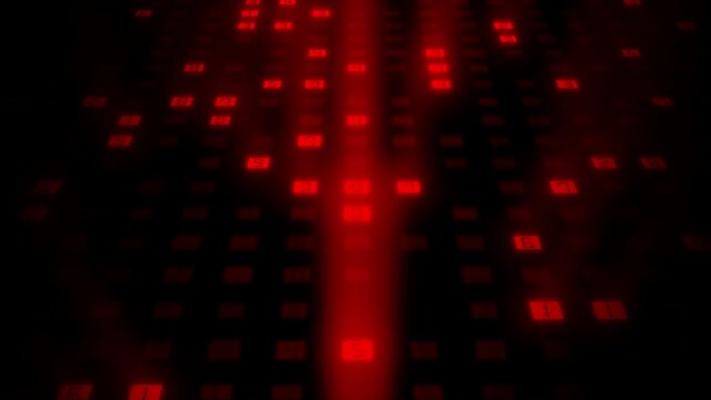 Big data digital code running through black