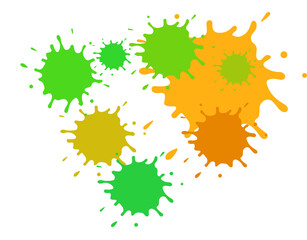 colorful water splash illustration design