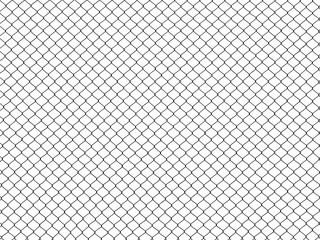 Naklejka premium wire mesh of fence isolated on white background