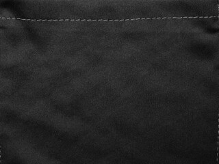 black fabric cloth with seam texture