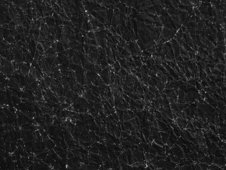 crumpled black paper texture, material background