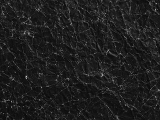 crumpled black paper texture, material background