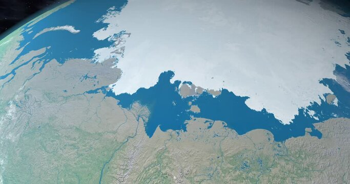 Laptev Sea in planet earth