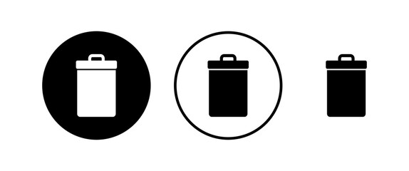 Trash icons set. trash can icon. Delete icon vector