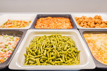 Food court on travel destination