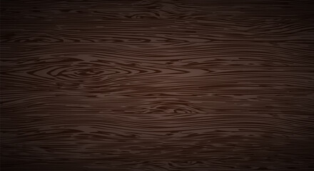 Vector realistic dark wood background