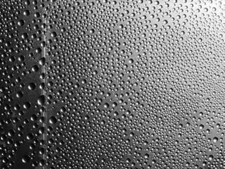 cold water drops on plastic texture
