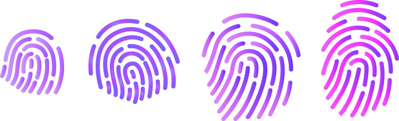 Fingerprint gradient purple and pink