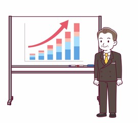 成績発表する人