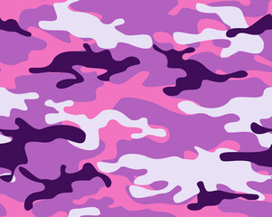 Fototapeta na wymiar Camouflage seamless pattern. Abstract camo from spots. Endless background of spots. Military texture. Print on fabric and textiles. Vector illustration