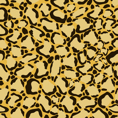 seamless pattern in brown and black leopard print colors